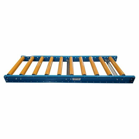 Ultimation Roller Conveyor with Covers, 24inW x 5L, 1.9in Dia. Rollers URS19G-24-6-5U